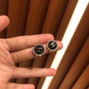 Simple full diamond earrings